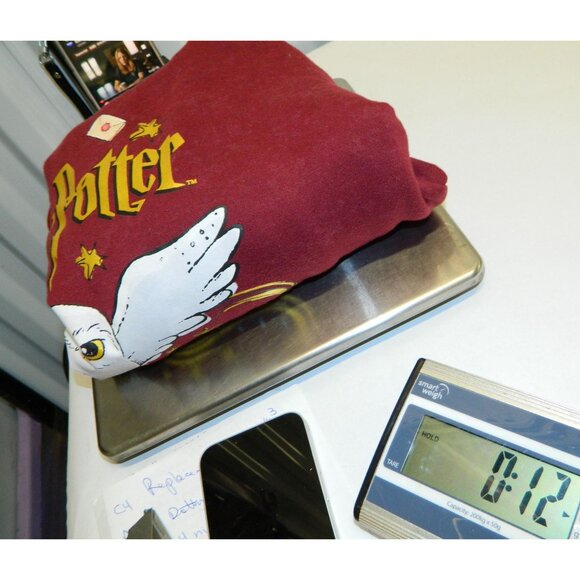 Harry Potter Burgundy Hoodie XXS With Hedwig Graphic Cotton Blend Kangaroo Pocke - Picture 10 of 10
